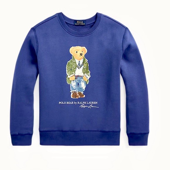 Polo Bear by Ralph Lauren Blue Crewneck - Picture 1 of 4